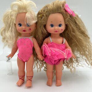 Wee‎ Lil Miss Dolls Vintage Mattel 1988–1990 7” Hot Pink Heart on Cheek Mattel